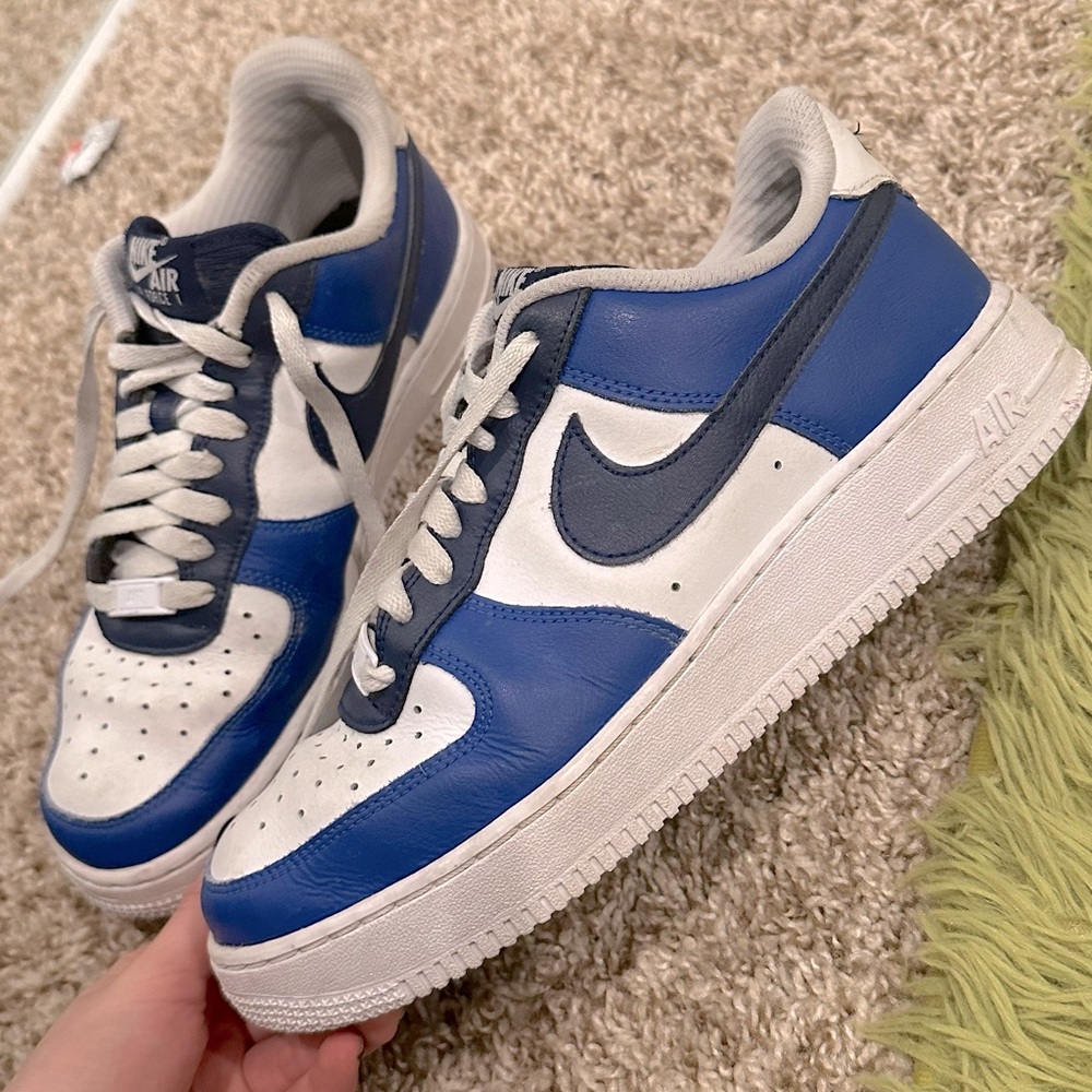 CUSTOM BLUE AIRFORCE 1’S 💙
